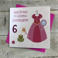 GRANDDAUGHTER 6TH BIRTHDAY, PRINCESS DRESS (GL242-6 - SALE)