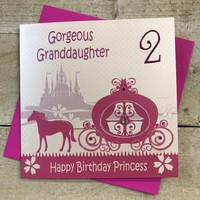 GRANDDAUGHTER 2ND BIRTHDAY, PRINCESS CARRIAGE (GL246-2 - SALE)