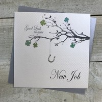 GOOD LUCK,  NEW JOB CARD, TREE (PD85 - SALE)