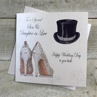 SON & DAUGHTER-IN-LAW WEDDING, SHOES & TOP HAT (PD45 - SALE)