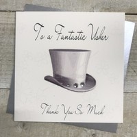 FANTASTIC USHER, THANK YOU CARD, TOP HAT (M4)