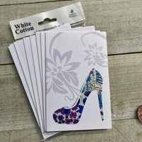 NOTELETS - FLORAL STILETTO PACK OF 6 (N95-12P)