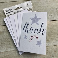 NOTELETS - THANK YOU PACK OF 6 - STARS (N95-26)