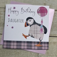 DAUGHTER PUFFIN BIRTHDAY CARD (S348-D)