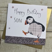 SON PUFFIN BIRTHDAY CARD (S348-SON)