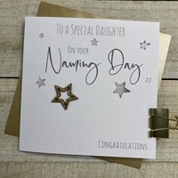 DAUGHTER NAMING DAY - WOODEN STAR  (S360-D)