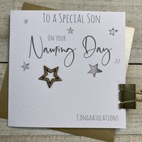SON NAMING DAY - WOODEN STAR  (S360-S)
