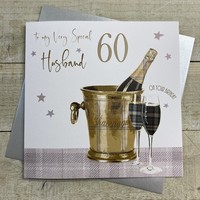 HUSBAND LARGE 60TH  BIRTHDAY, GOLD CHAMPS (XS353-H60)