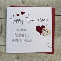 BROTHER & BROTHER IN LAW ANNIVERSARY HEARTS (B108-BB)