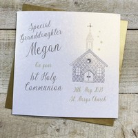 PERSONALISED GRANDDAUGHTER 1ST HOLY COMMUNION CHURCH (P23-15-GD1HC)