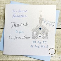 PERSONALISED GRANDSON CONFIRMATION CHURCH (P23-48-GS)