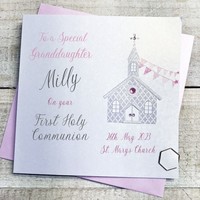 PERSONALISED GRANDDAUGHTER 1ST HOLY COMMUNION CHURCH (P23-50-GD)