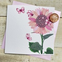 PERSONALISED SPEEDY RECOVERY PINK FLOWER (P23-51)