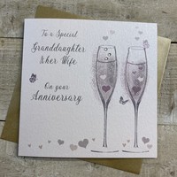 GRANDDAUGHTER & WIFE ANNIVERSARY FLUTES (D42-GD)