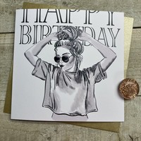 STYLE - GIRL WITH MESSY BUN BIRTHDAY (Y1)
