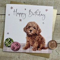 COCKAPOO DOG BIRTHDAY CARD (S363)