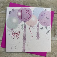 13TH BIRTHDAY - BALLOONS & BUTTERFLIES (DB13)