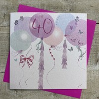 40TH BIRTHDAY - BALLOONS & BUTTERFLIES (DB40)