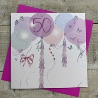 50TH BIRTHDAY - BALLOONS & BUTTERFLIES (DB50)