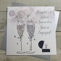 LARGE ENGAGEMENT CARD - DAUGHTER & FUTURE SON IN LAW (XD29-DFS)