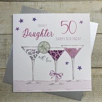 DAUGHTER AGE 50 COCKTAIL GLASSES (XS271-D50)