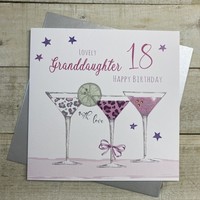 GRANDDAUGHTER AGE 18 COCKTAIL GLASSES (XS271-GD18)
