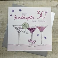 GRANDDAUGHTER AGE 30 COCKTAIL GLASSES (XS271-GD30)
