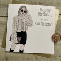 GIRLFRIEND - PINK COAT BIRTHDAY CARD (Y21)