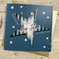 NEW JOB - BLUE BIG STAR CARD (S356)
