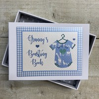 BOASTING BOOK GRANNY'S BABY VEST BLUE PHOTO ALBUM - MINI (BV1)
