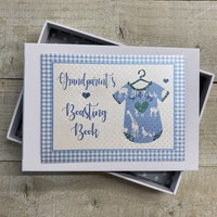 BOASTING BOOK GRANDPARENT'S BABY VEST BLUE PHOTO ALBUM - MINI (BV2)