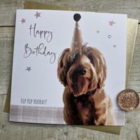BIG BROWN DOG BIRTHDAY CARD (S379)