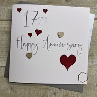 17 - ANNIVERSARY HEARTS CARD (S108-17)