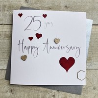25 - ANNIVERSARY HEARTS CARD (S108-25)