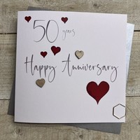 50 - ANNIVERSARY HEARTS CARD (S108-50)