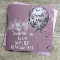 NEW GREAT GRANDDAUGHTER - CONGRATS CARD  (ST26-GGD)
