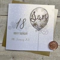PERSONALISED AGE SILVER BALLOON (P23-22)