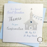 PERSONALISED GREAT GRANDSON CONFIRMATION CHURCH (P23-48-GGS)