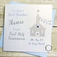 PERSONALISED GREAT GRANDSON 1ST HOLY COMMUNION CHURCH (P23-49-GGS)