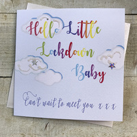 HELLO LITTLE LOCKDOWN BABY- RAINBOW WORDS (R71)