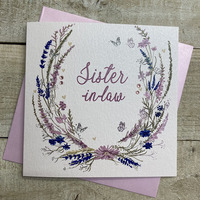 SISTER IN LAW WILD FLOWERS CARD (D209-SIL)