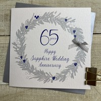 65 - SAPPHIRE ANNIVERSARY WREATH CARD (DG65)