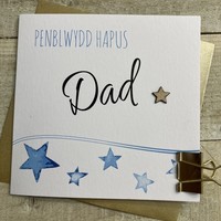 WELSH - DAD BIRTHDAY STARS CARD (W-LL182)