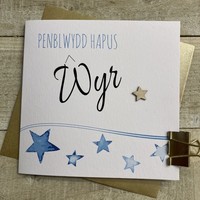 WELSH - WYR BIRTHDAY STARS CARD (W-LL184)