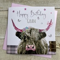 GRAN - FEMALE HIGHLAND COW CARD (S381-G)