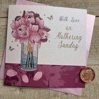MOTHERS DAY  - PINK FLOWERS ON MOTHERING SUNDAY (M24-10)