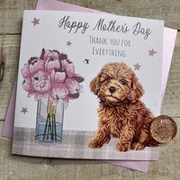 MOTHERS DAY  - FLOWERS & DOG (M24-22)