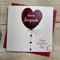 VALENTINE - YOURE GORGEOUS RED HEART BALLOON (V24-11)
