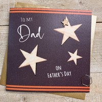 DAD - GREY & ORANGE STARS (D24-9)