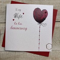 WIFE ANNIVERSARY - RED BALLOON (D258)